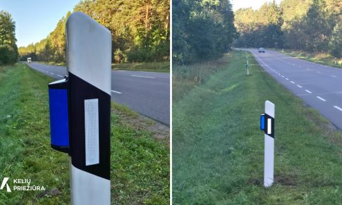 400 laukinių gyvūnų atbaidymo atšvaitų Lietuvos keliuose: bus vertinamas jų efektyvumas